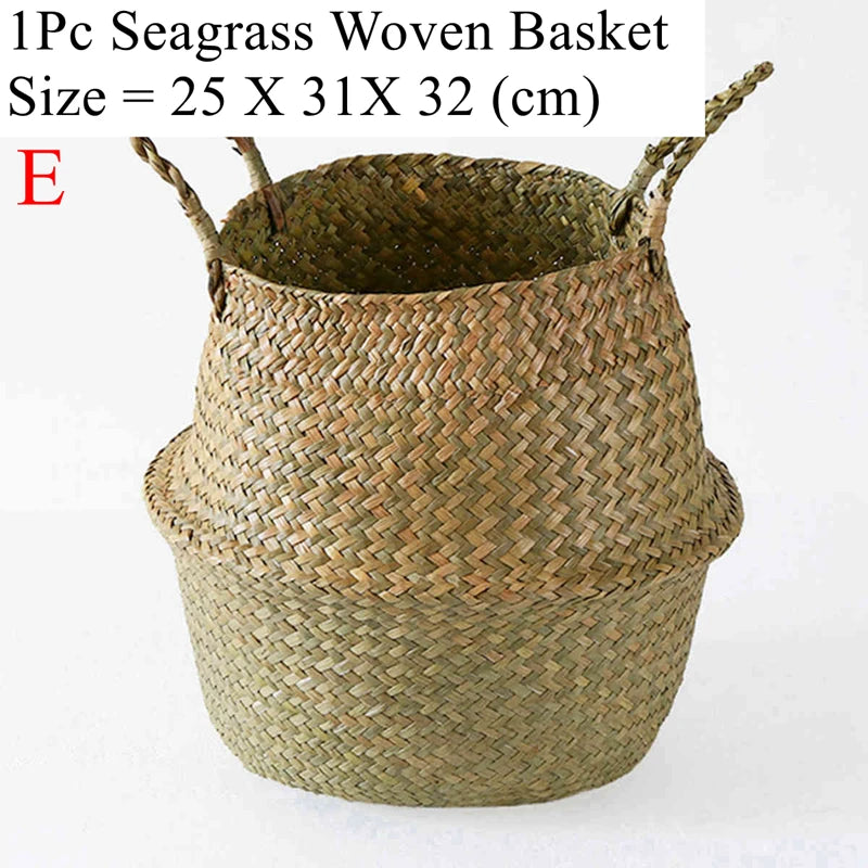 Woven Seagrass Belly Basket
