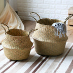 Woven Seagrass Belly Basket