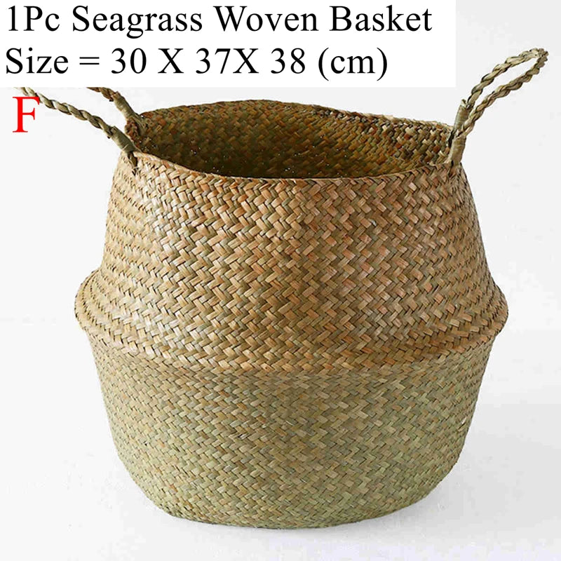 Woven Seagrass Belly Basket