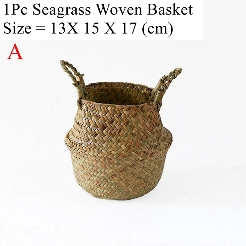 Woven Seagrass Belly Basket