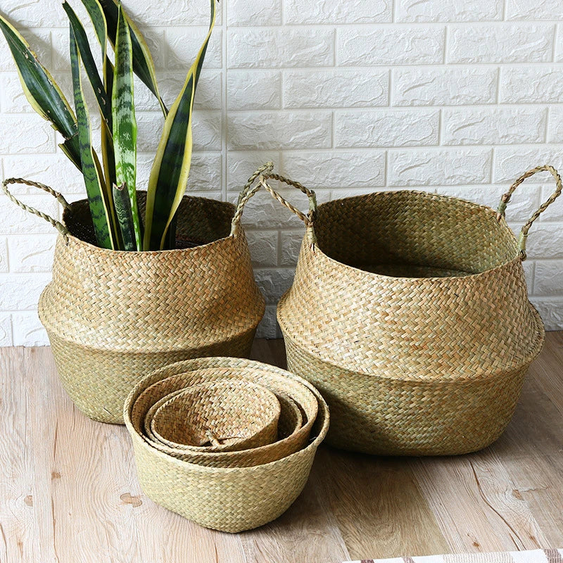 Woven Seagrass Belly Basket