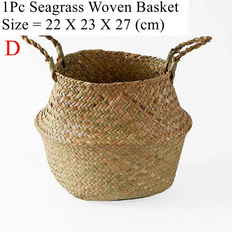 Woven Seagrass Belly Basket