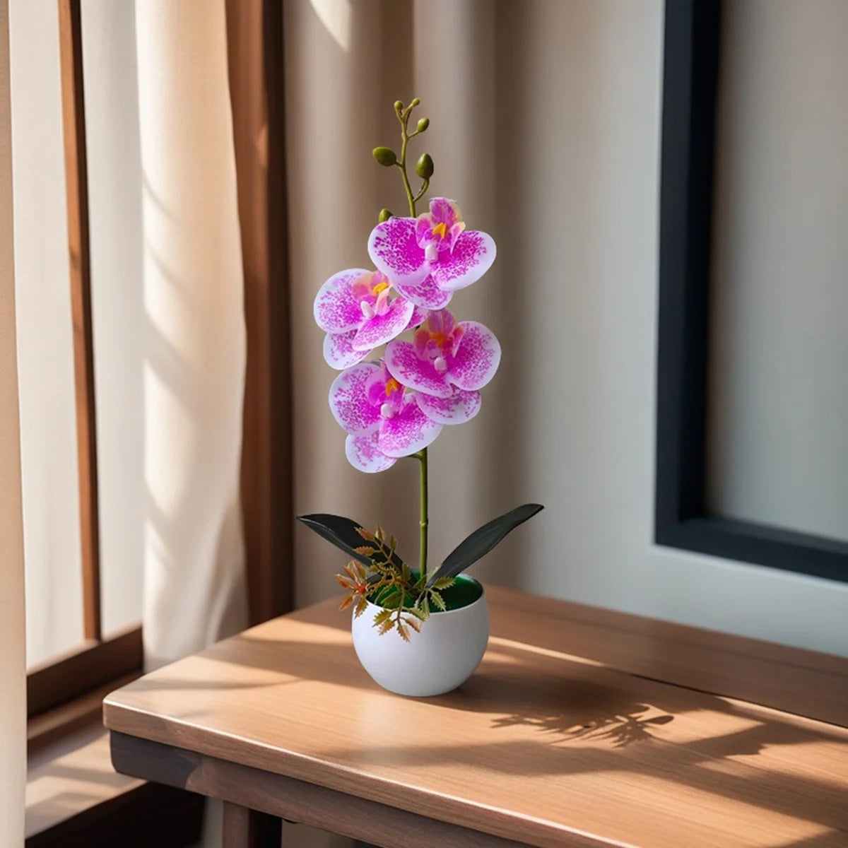 Faux Orchid in Pot