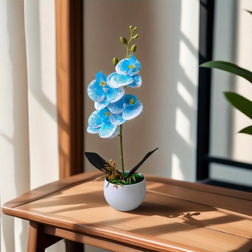Faux Orchid in Pot