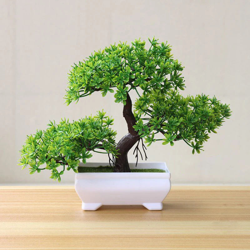 Faux Green Bonsai Tree