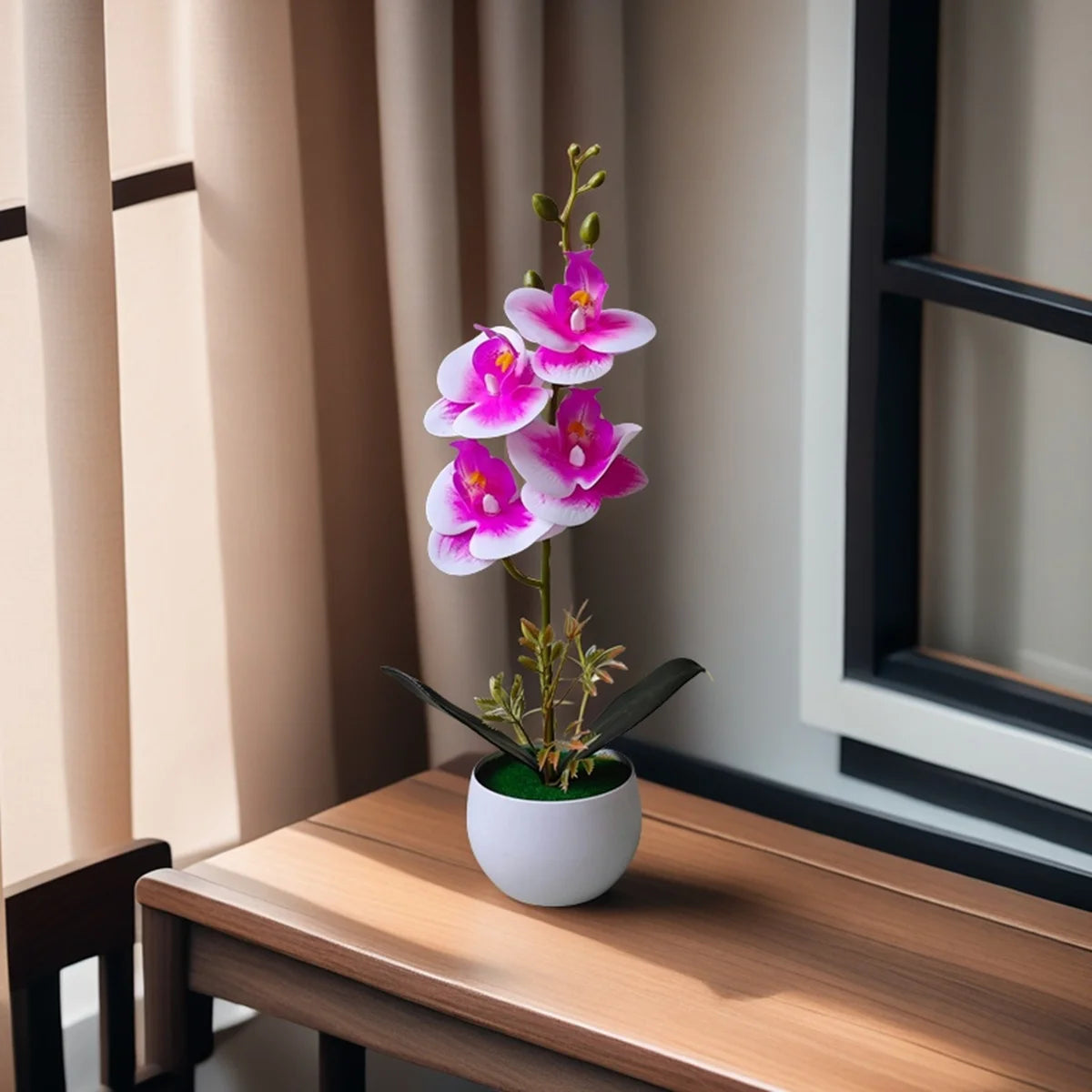 Faux Orchid in Pot