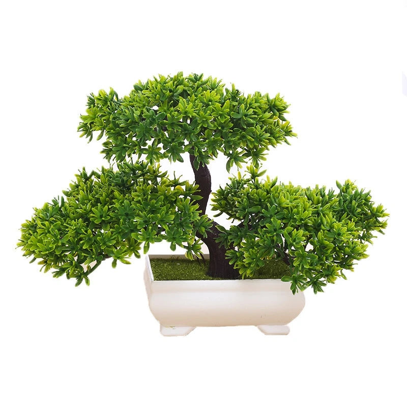 Faux Green Bonsai Tree