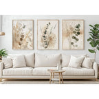Minimalist Eucalyptus Print Set of 3