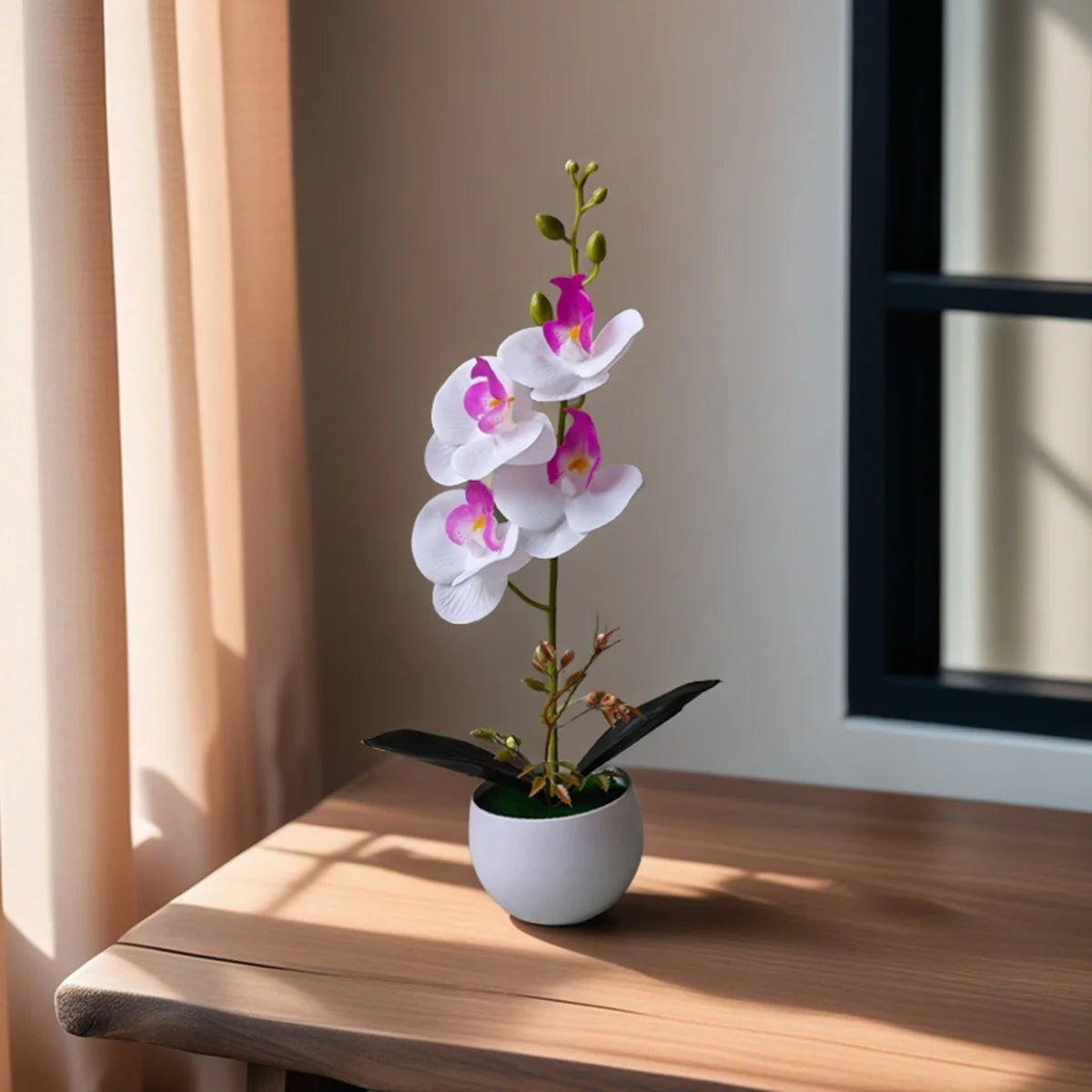 Faux Orchid in Pot