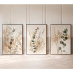 Minimalist Eucalyptus Print Set of 3