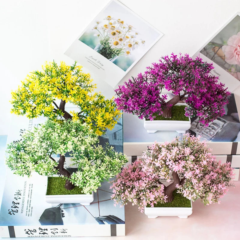 Faux Blossom Bonsai Tree