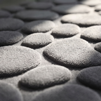 Close up of the raised cobblestone texture