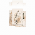 Minimalist eucalyptus print set of three on white