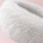 Close up of the long, soft faux fur